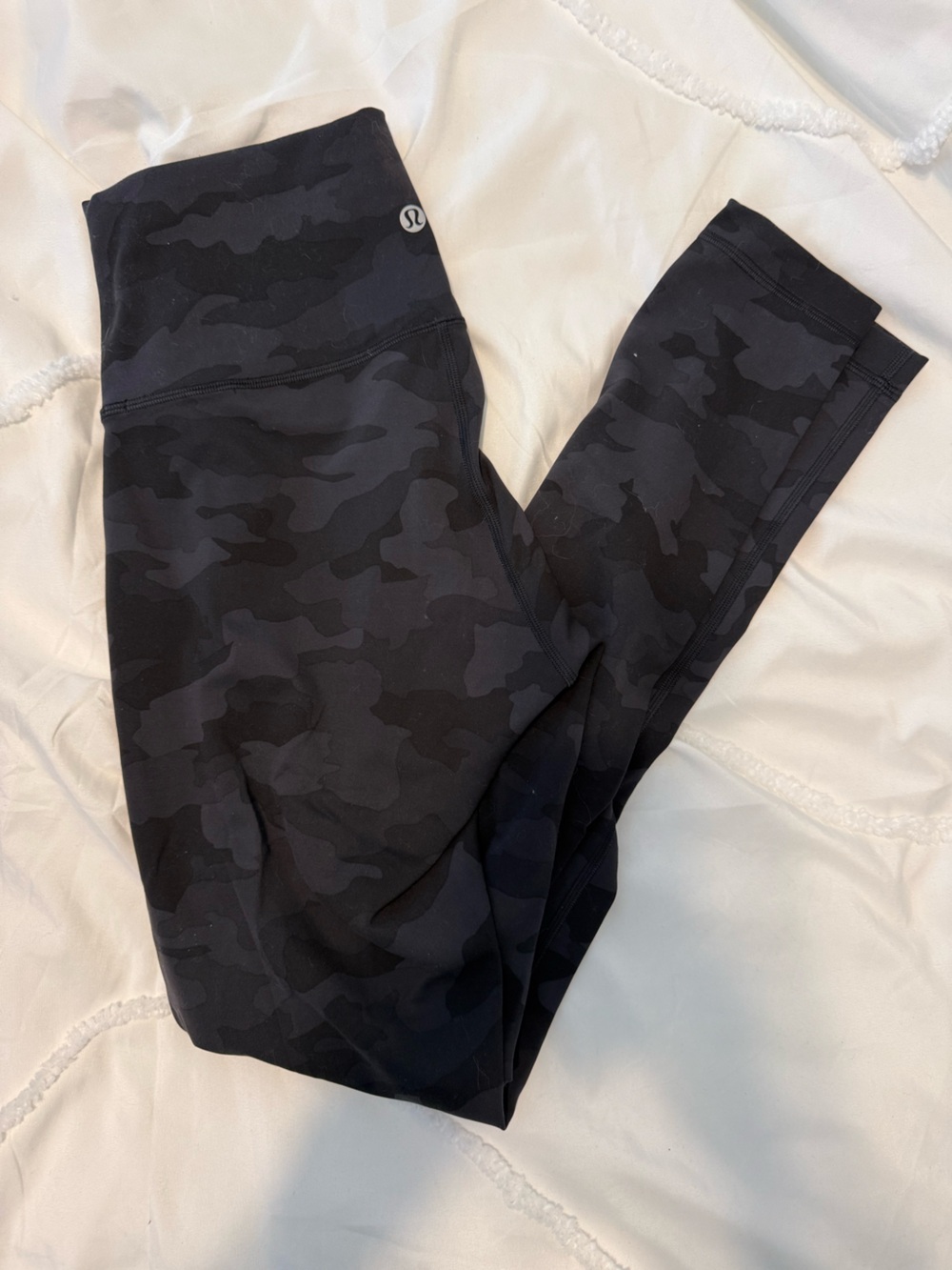 Lululemon Black Charcoal Camo Leggings